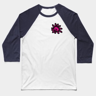 Small Minimal Daisy Face Cute Flower Baseball T-Shirt